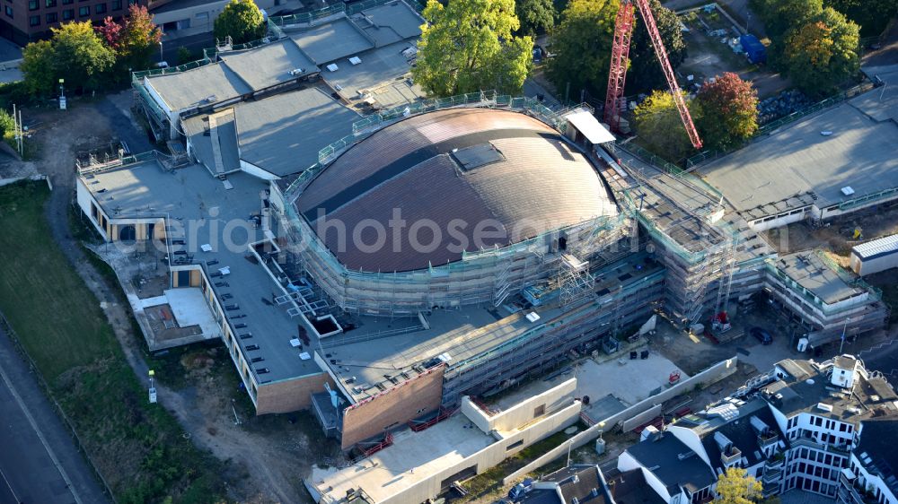 Aerial photograph Bonn - Renovation of the building of the indoor arena Beethovenhalle Bonn in Bonn in the state North Rhine-Westphalia, Germany
