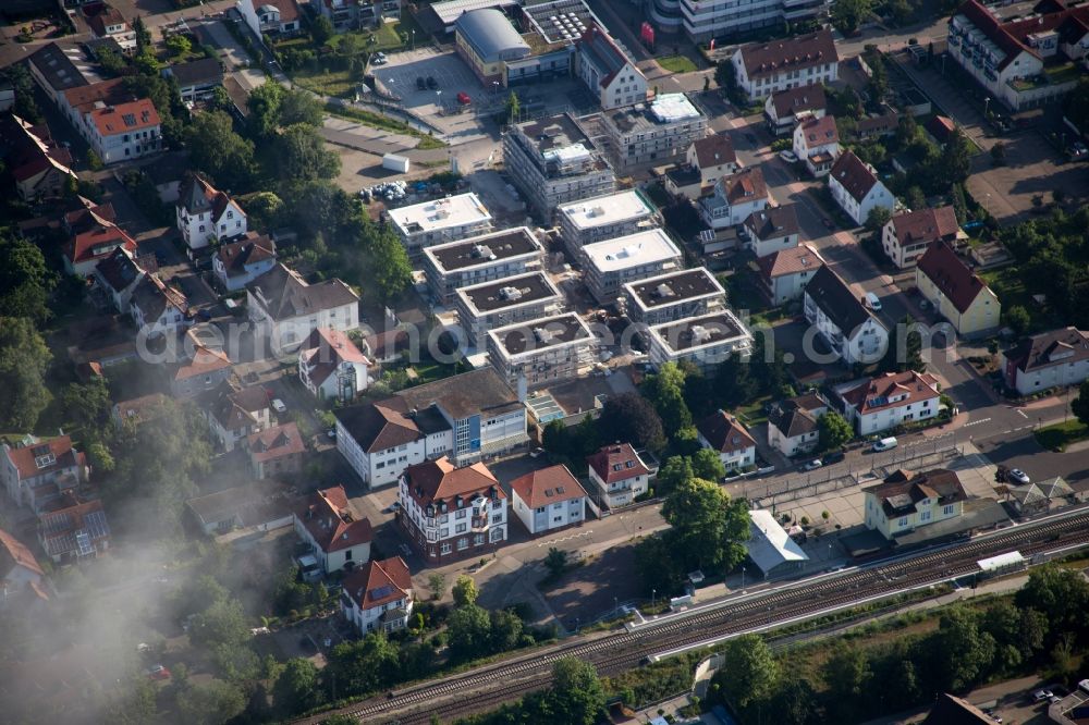 Kandel from the bird's eye view: Construction site for City Quarters Building 'Im Stadtkern' in Kandel in the state Rhineland-Palatinate, Germany