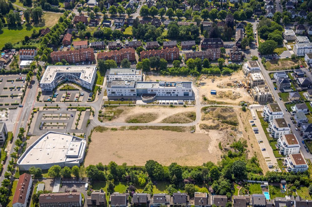 Aerial photograph Hamm - Construction sites for the new residential area of a multi-family housing estate in Hamm in the state of North Rhine-Westphalia