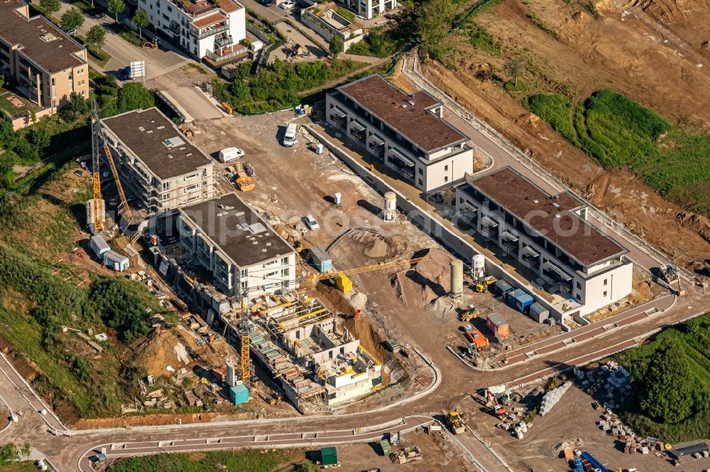 Lahr/Schwarzwald from above - Construction sites for new construction residential area of detached housing estate in Lahr/Schwarzwald in the state Baden-Wurttemberg, Germany