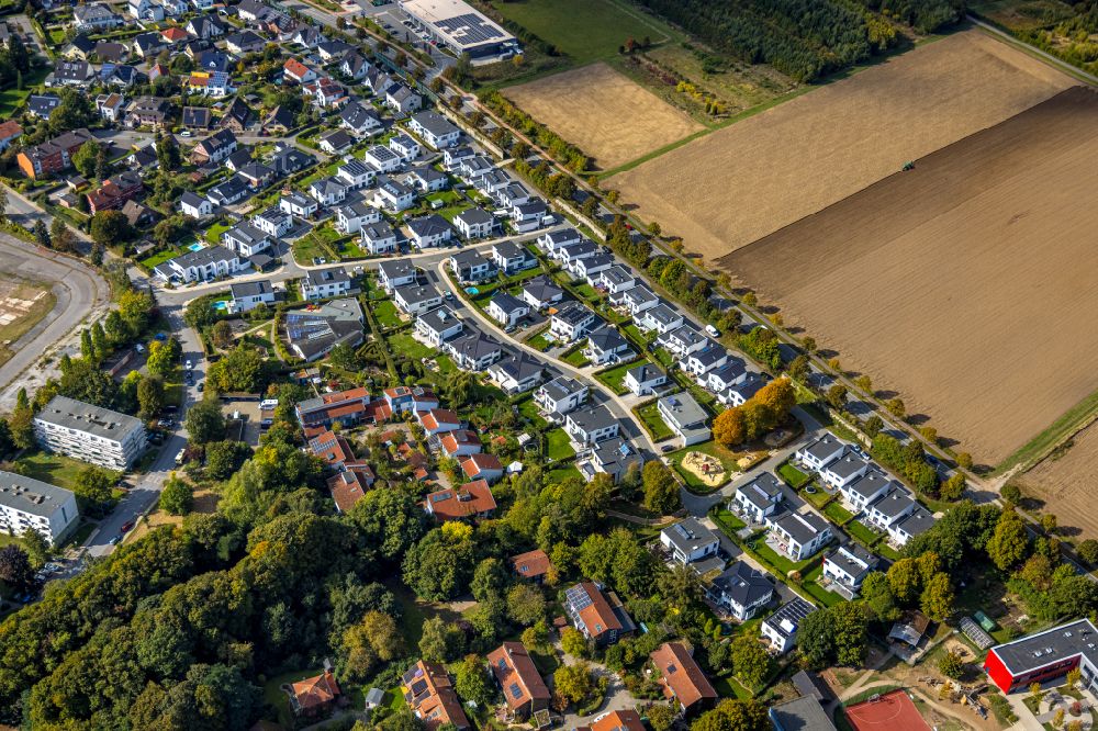 Aerial image Soest - Construction sites for new construction residential area on street Am Walzwerk in Soest in the state North Rhine-Westphalia, Germany