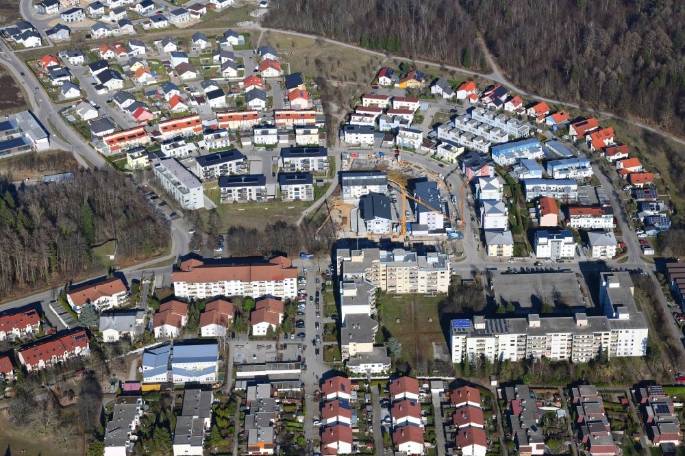 Aerial image Waldshut-Tiengen - District Bergstadt ( Mountaintown )on top of the Aarberg in Waldshut-Tiengen in the state Baden-Wurttemberg, Germany