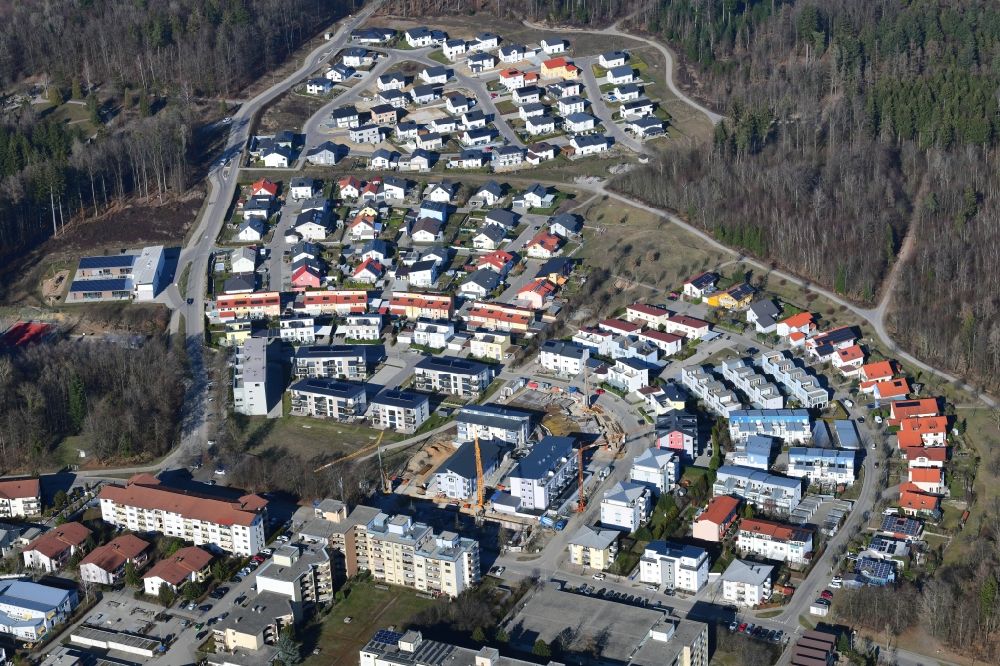 Aerial photograph Waldshut-Tiengen - District Bergstadt ( Mountaintown )on top of the Aarberg in Waldshut-Tiengen in the state Baden-Wurttemberg, Germany