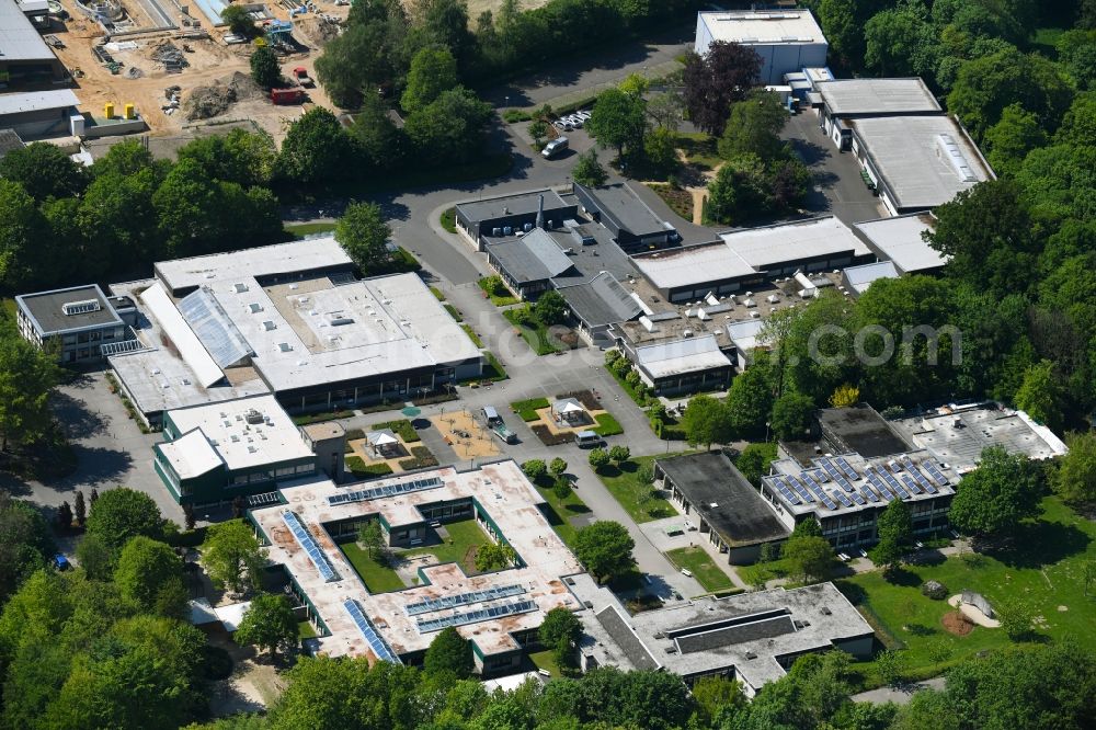 Kleve from above - Home for disabled people and workshop Assisted Living of Haus Freudenberg GmbH Am Freudenberg in Kleve in the state North Rhine-Westphalia, Germany