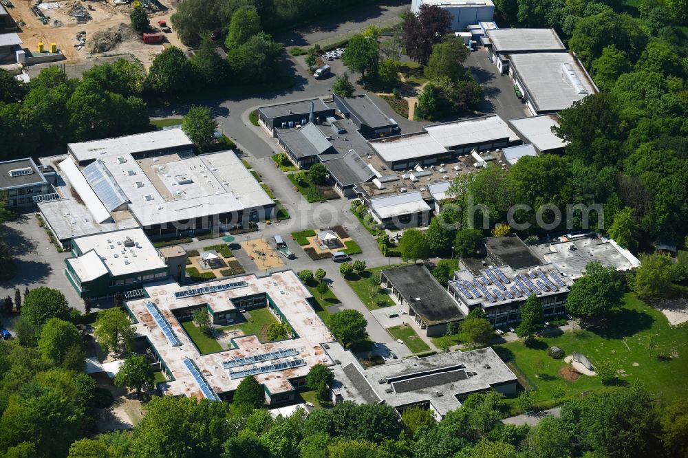 Kleve from the bird's eye view: Home for disabled people and workshop Assisted Living of Haus Freudenberg GmbH Am Freudenberg in Kleve in the state North Rhine-Westphalia, Germany