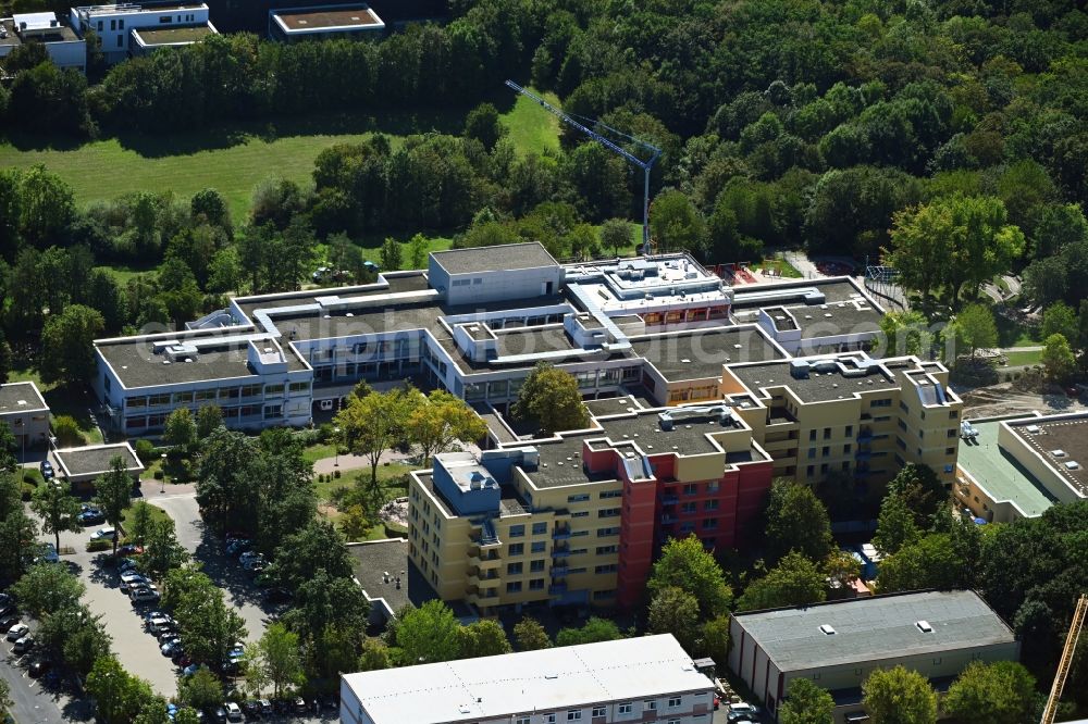 Würzburg from above - Home for disabled people and workshop Assisted Living Zentrum fuer Koerperbehinderte in the district Heuchelhof in Wuerzburg in the state Bavaria, Germany