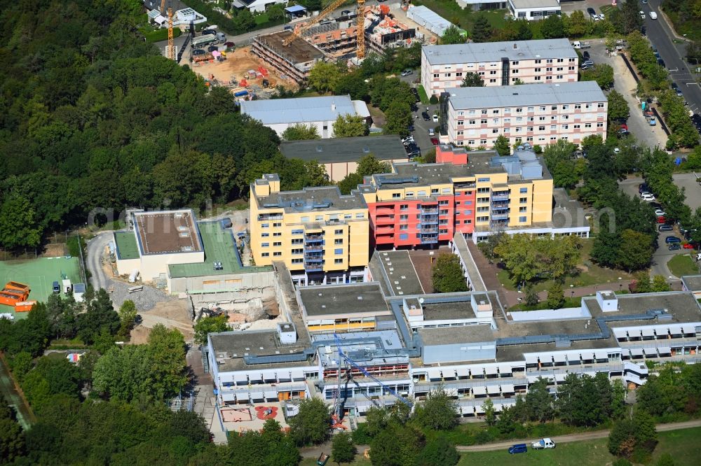 Aerial image Würzburg - Home for disabled people and workshop Assisted Living Zentrum fuer Koerperbehinderte in the district Heuchelhof in Wuerzburg in the state Bavaria, Germany