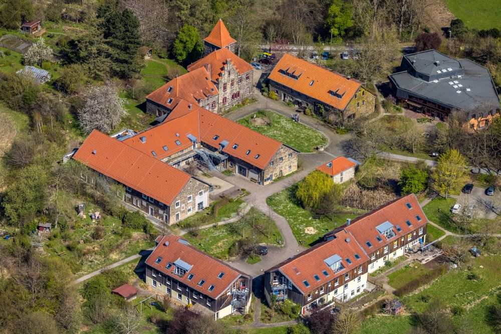Aerial image Witten - Home for disabled people and workshop Assisted Living Christopherus-Haus e.V. in Witten at Ruhrgebiet in the state North Rhine-Westphalia, Germany
