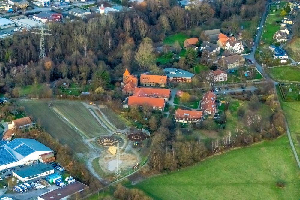 Aerial photograph Witten - Home for disabled people and workshop Assisted Living Christopherus-Haus e.V. in Witten at Ruhrgebiet in the state North Rhine-Westphalia, Germany
