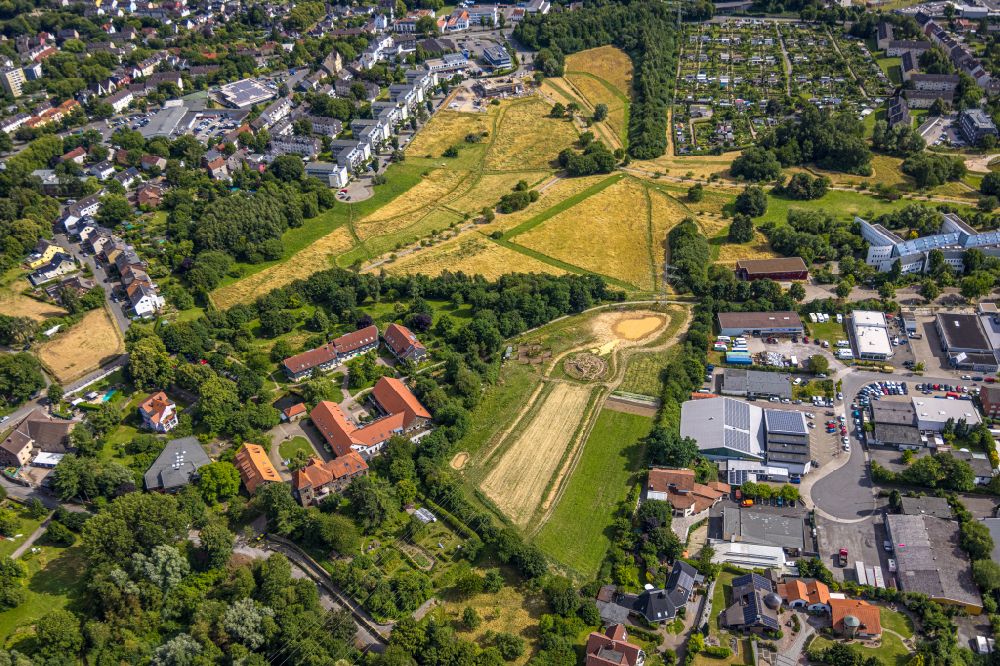 Aerial photograph Witten - Home for disabled people and workshop Assisted Living Christopherus-Haus e.V. in Witten at Ruhrgebiet in the state North Rhine-Westphalia, Germany