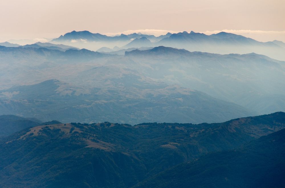 Dubocani from above - Mountain - landscape near Dubocani in Bosnien-Herzegowina
