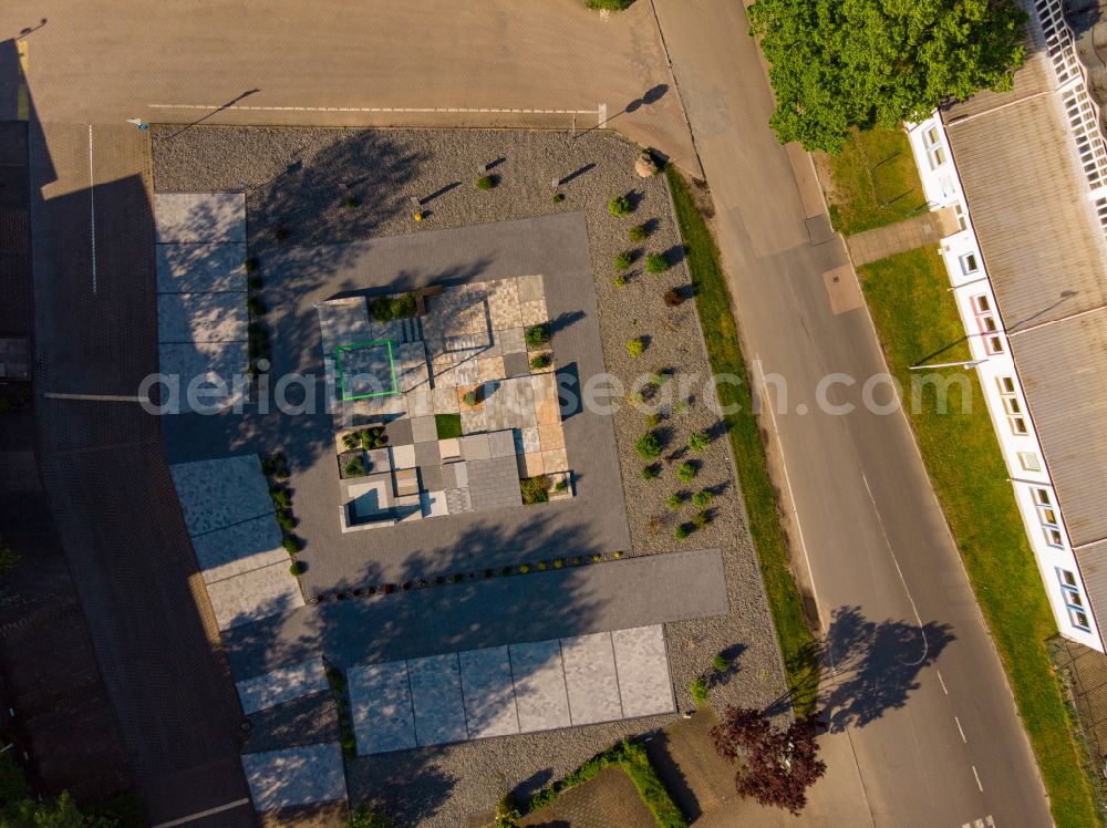 Aerial image Dessau - Mixed concrete and building materials factory of EHL on street Industriestrasse in Dessau in the state Saxony-Anhalt, Germany