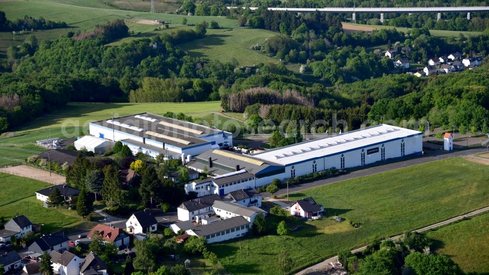 Aerial image Neustadt (Wied) - Company building of the company Stuertz Maschinenbau GmbH in Rott near Neustadt (Wied) in the state Rhineland-Palatinate, Germany