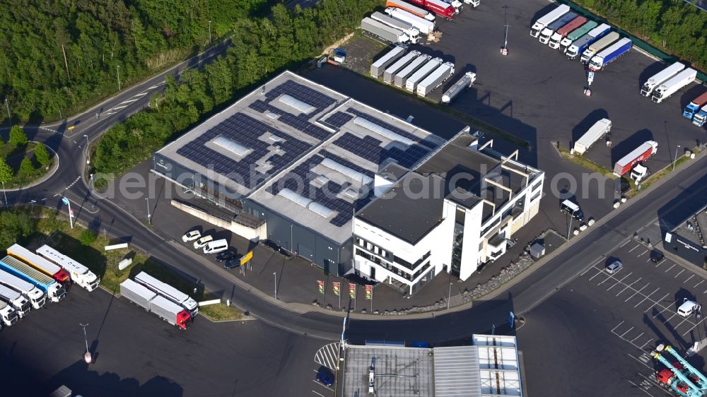 Königswinter from the bird's eye view: Company premises of the company Coppeneur et Compagnon GmbH in Koenigswinter in the state North Rhine-Westphalia, Germany