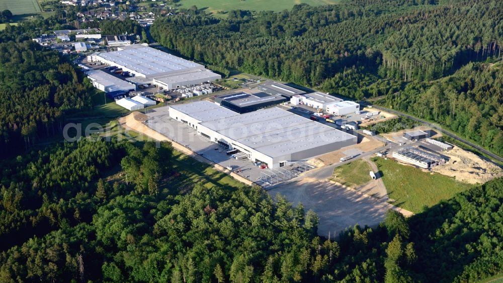 Aerial photograph Dürrholz - Company premises of Gundlach Automotive Corporation / Reifen Gundlach GmbH in Duerrholz in the state Rhineland-Palatinate, Germany