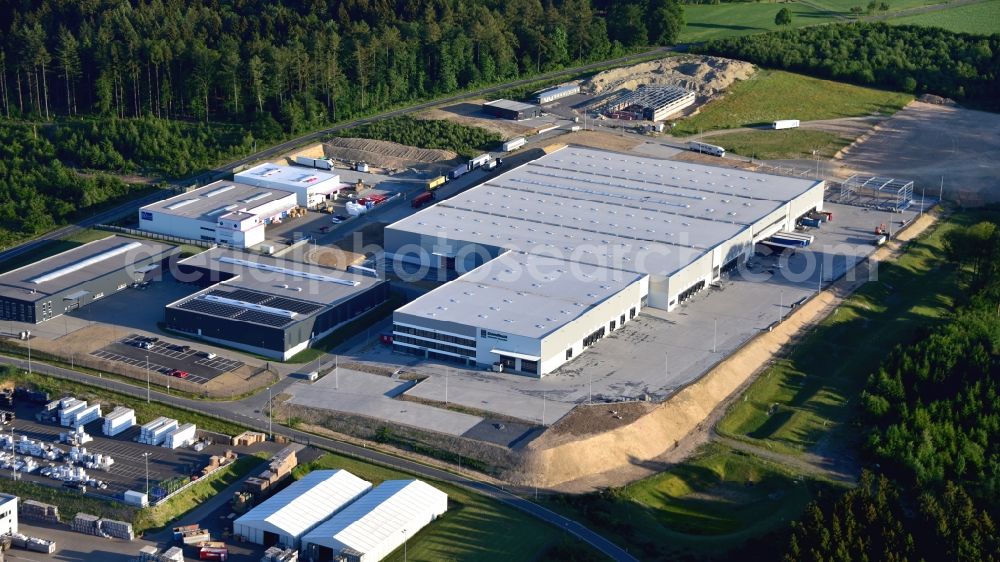 Aerial image Dürrholz - Company premises of Gundlach Automotive Corporation / Reifen Gundlach GmbH in Duerrholz in the state Rhineland-Palatinate, Germany