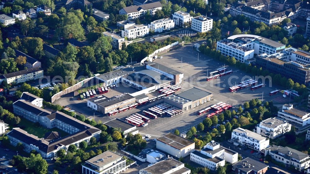 Bonn from the bird's eye view: The premises of the Stadtwerke Bonn Verkehrs-GmbH in Bonn_Friesdorf in the state North Rhine-Westphalia, Germany