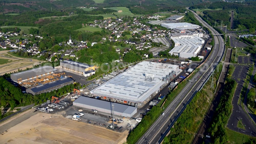 Aerial image Windhagen - Site of the depot of the Wirtgen Windhagen Vertriebs- und Service GmbH in Windhagen in the state Rhineland-Palatinate