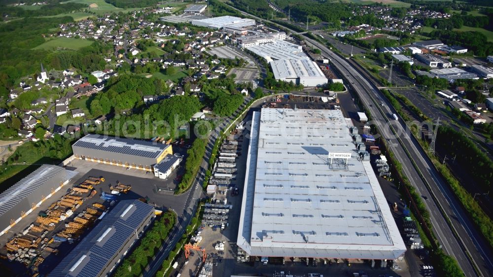Aerial photograph Windhagen - Site of the depot of the Wirtgen Windhagen Vertriebs- und Service GmbH in Windhagen in the state Rhineland-Palatinate