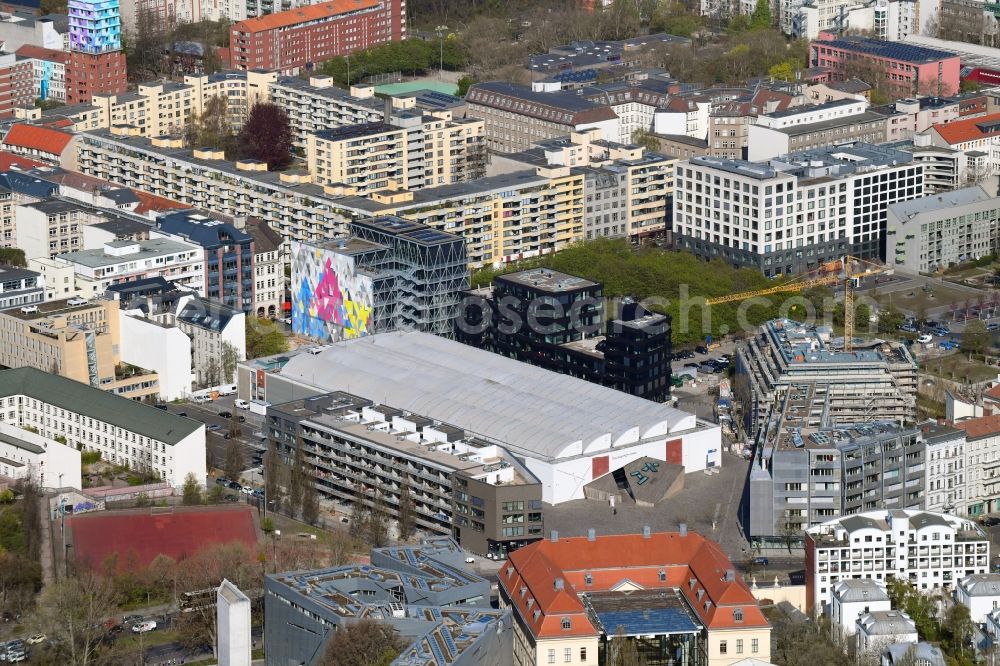Aerial photograph Berlin - Library Building and Auditorium W. M. Blumenthal Academie of the Jewish Museum Berlin in the district of Kreuzberg in Berlin, Germany