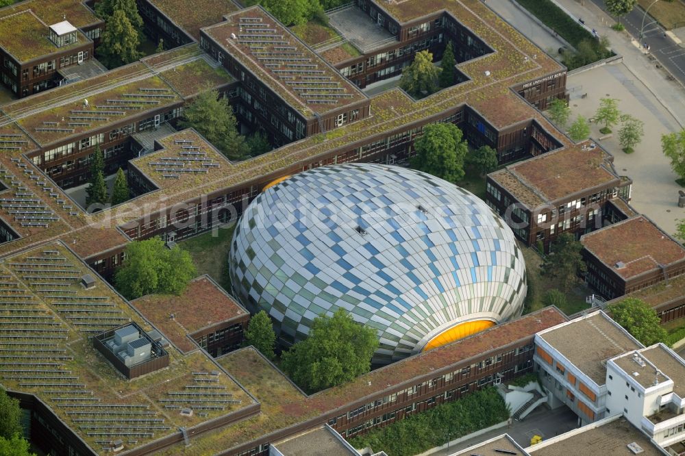 Aerial image Berlin - Library Building of Philologische Bibliothek on the campus of FU Freie University in Berlin in Germany