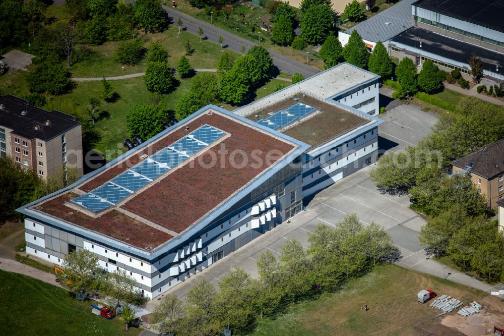 Aerial image Erfurt - Library Building of university in the district Andreasvorstadt in Erfurt in the state Thuringia, Germany