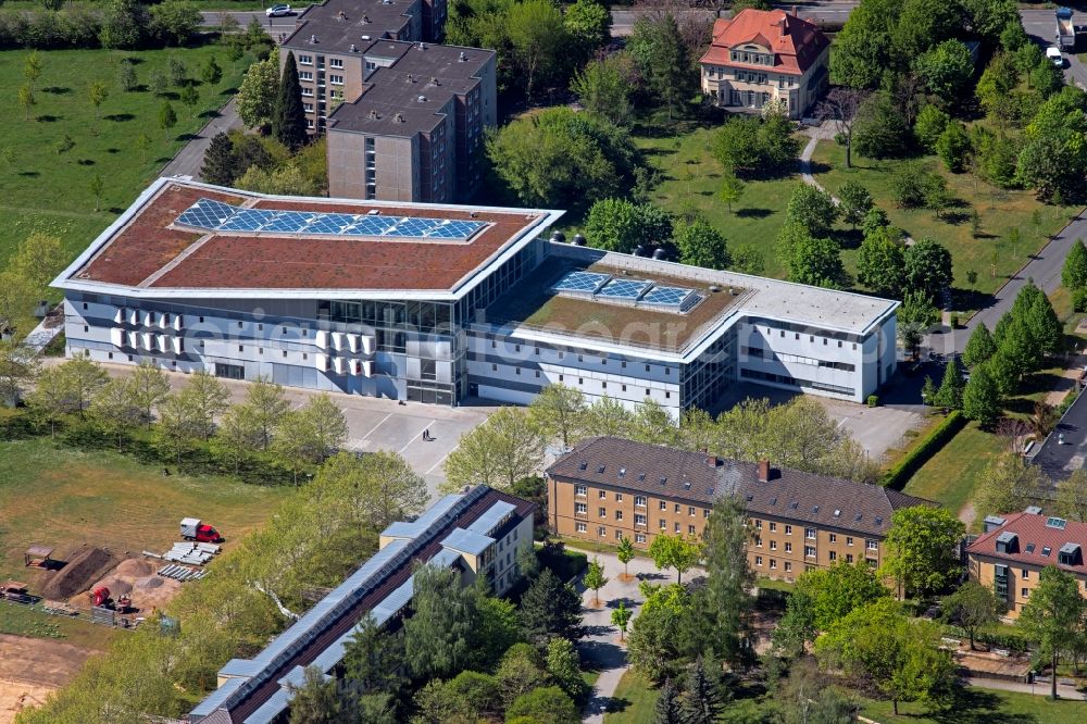 Aerial photograph Erfurt - Library Building of university in the district Andreasvorstadt in Erfurt in the state Thuringia, Germany