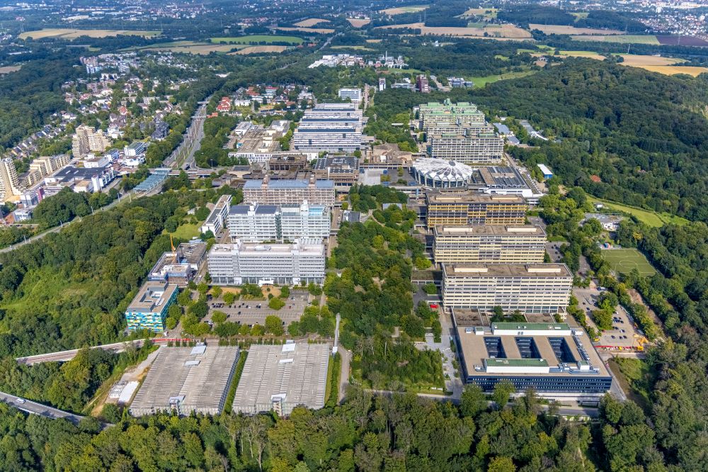 Bochum from the bird's eye view: View of the BioMedizinPark in Bochum in the state of North Rhine-Westphalia