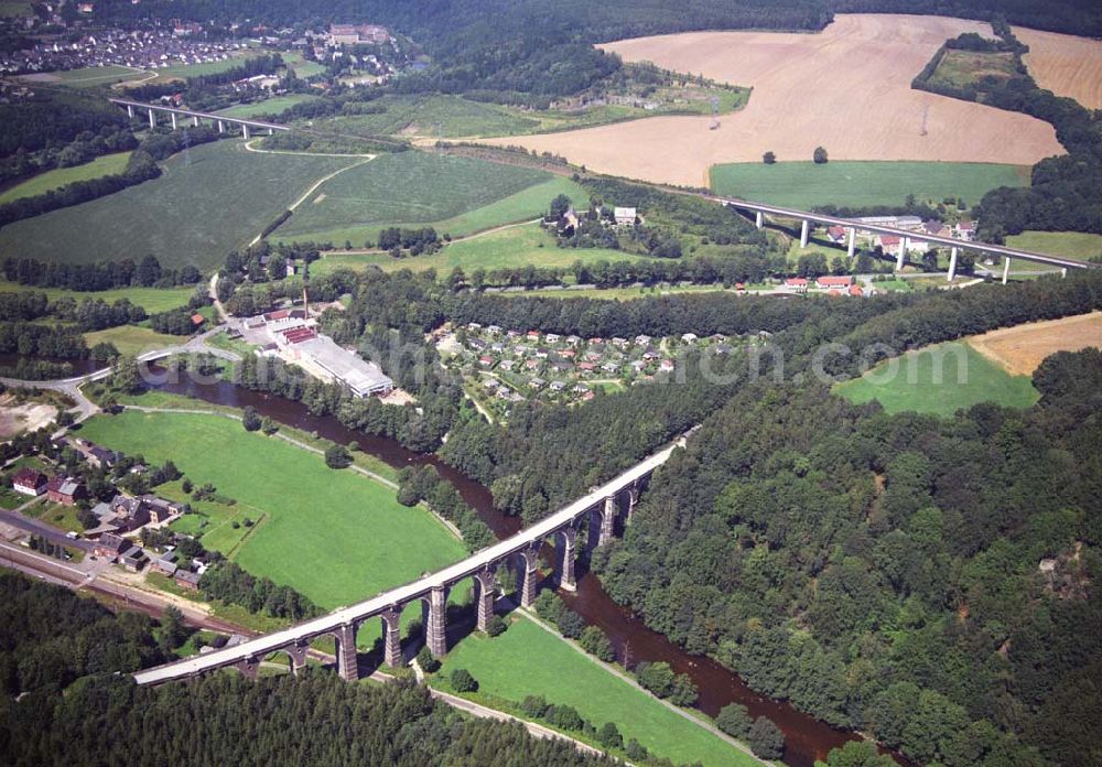 Hetzdorf from the bird's eye view: Hetzdorf Blick auf das Hetzdorfer Viadukt bei Hetzdorf,