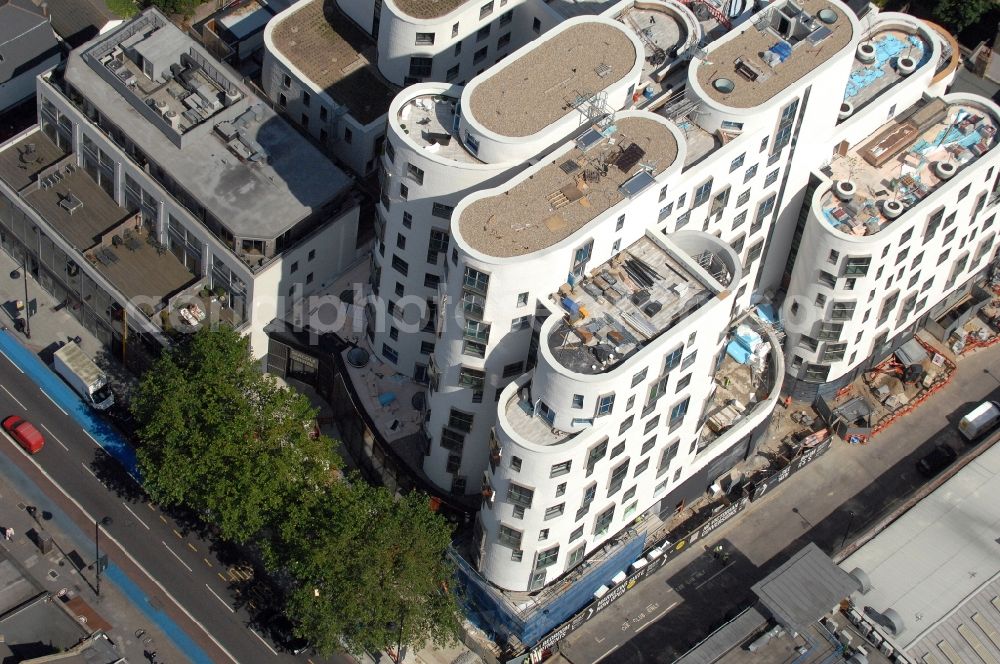 London from above - View of the Mary Seacole House in London. The building, which has existed since 1991, is a haven for mental health for ethnic minorities in Liverpool. The house offers support and advice on emotional and practical issues