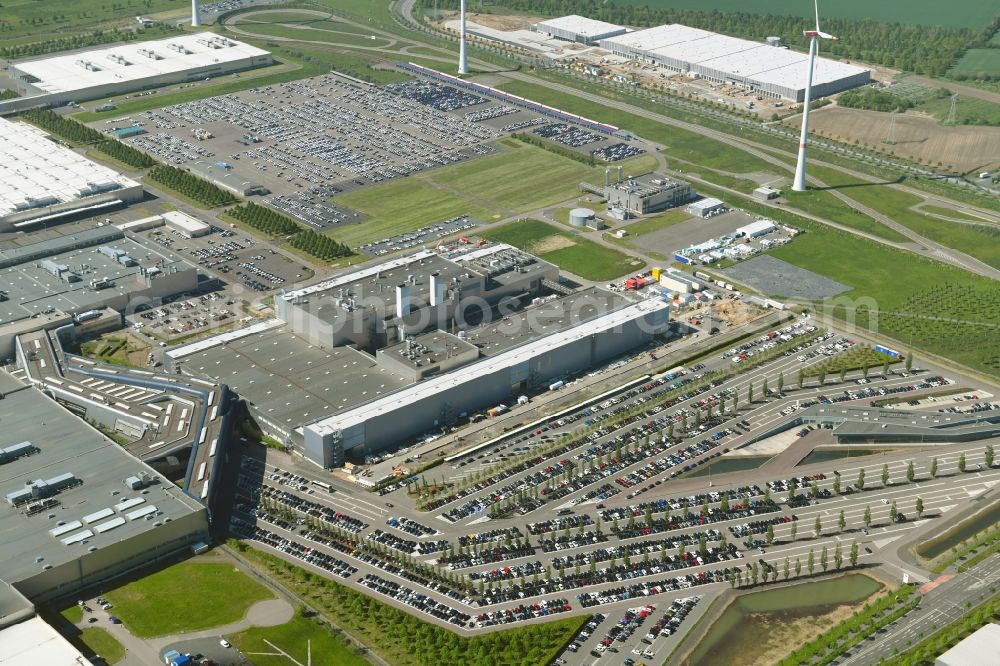 Aerial photograph Leipzig - Site location of Bayerische Motoren Werke AG BMW Leipzig in Saxony