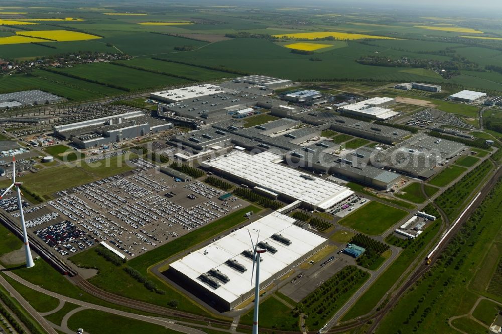 Aerial image Leipzig - Site location of Bayerische Motoren Werke AG BMW Leipzig in Saxony