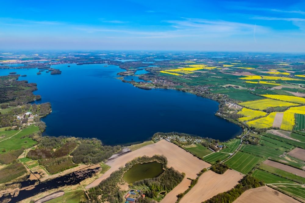 Aerial image Bosau - Bosau am Ploener See in the state Schleswig-Holstein, Germanyny