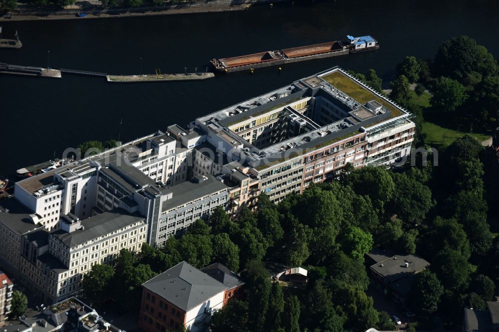 Aerial image Berlin - Embassy buildings and grounds of the Diplomatic Missions of Brazil, Republic Kosovo und der Republic Angola in Berlin