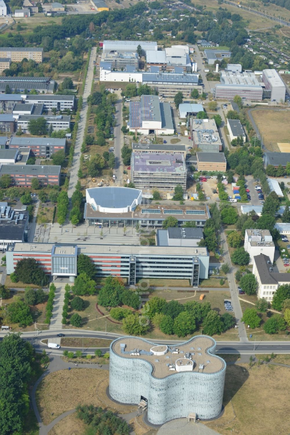 Aerial image Cottbus - View of campus of Brandenburgian Technical University Cottbus in Brandenburg