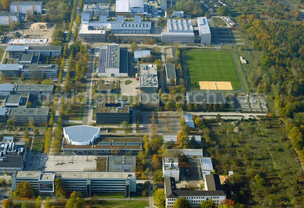 Aerial photograph Cottbus - Campus building of the university in Cottbus in the state Brandenburg, Germany