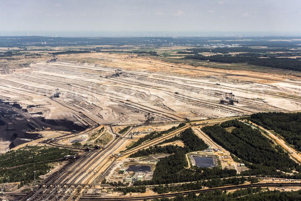 Aerial photograph Elsdorf - Niederzier coal mine in Hambach in North Rhine-Westphalia