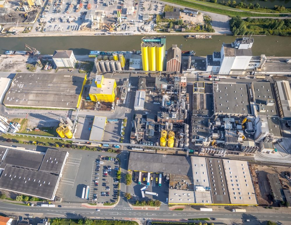 Hamm from above - View of the company Broekelmann + Co - Oelmuehle GmbH + Co in Hamm in the state North Rhine-Westphalia
