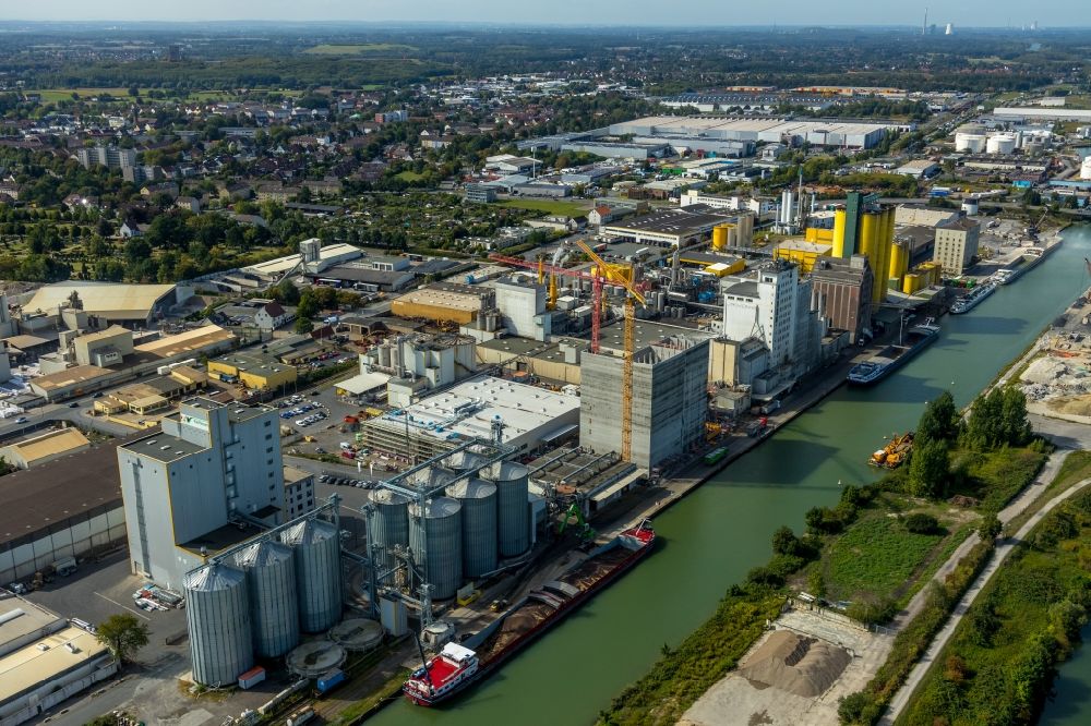 Aerial image Hamm - View of the company Broekelmann + Co - Oelmuehle GmbH + Co in Hamm in the state North Rhine-Westphalia