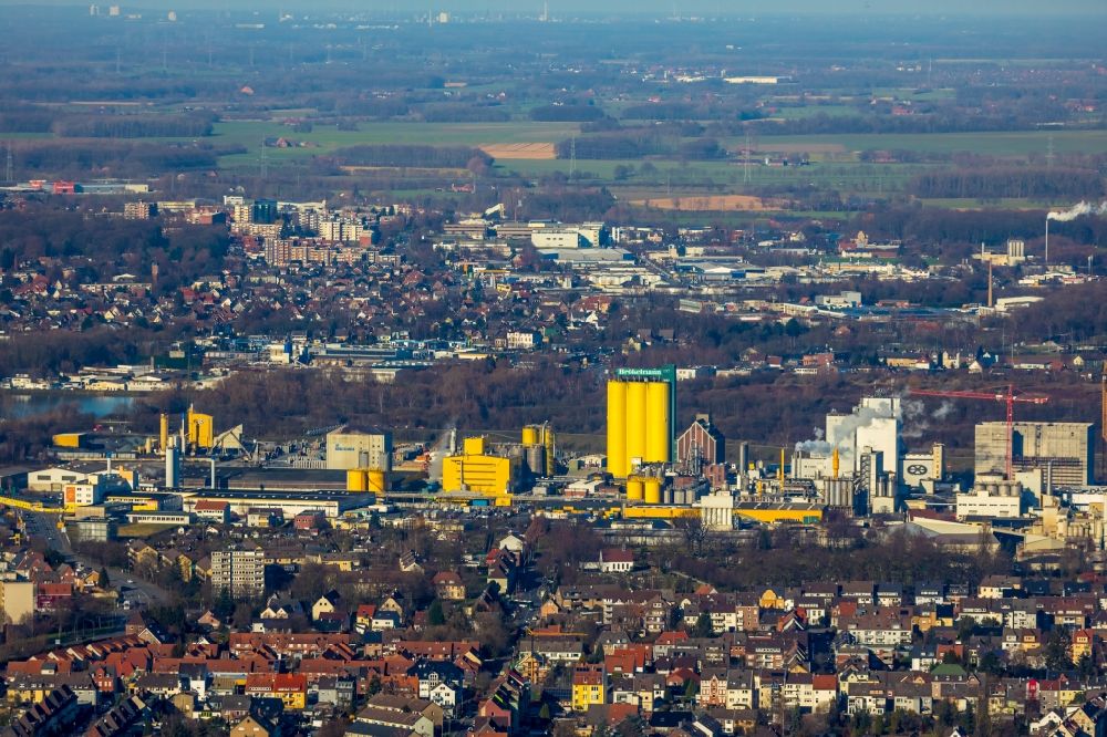 Aerial photograph Hamm - View of the company Broekelmann + Co - Oelmuehle GmbH + Co in Hamm in the state North Rhine-Westphalia