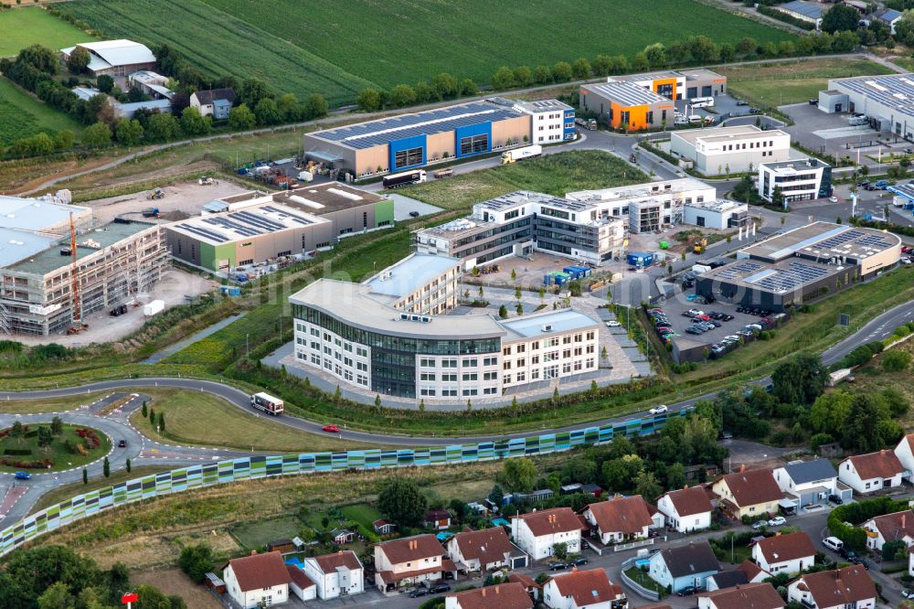 Aerial photograph Landau in der Pfalz - Office building - Ensemble Hermann-Staudinger-Strasse in Queichheim in the state Rhineland-Palatinate, Germany