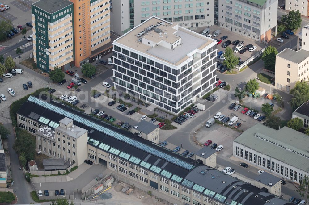 Jena from the bird's eye view: Office building - Ensemble on street Carl-Pulfrich-Strasse in the district Lichtenhain in Jena in the state Thuringia, Germany