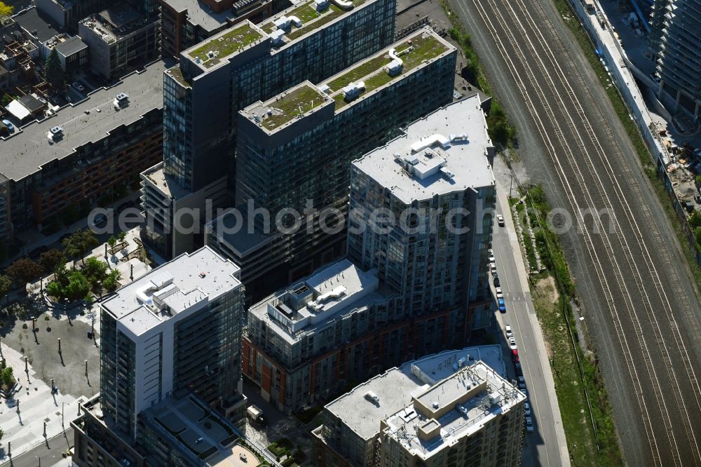Aerial photograph Toronto - Office building - Ensemble on Sudbury Street in Toronto in Ontario, Canada
