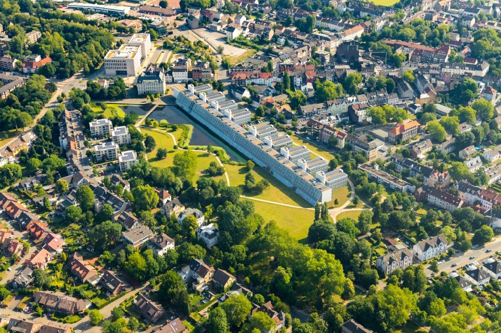 Aerial photograph Gelsenkirchen - Office building - Ensemble Wissenschaftspark Gelsenkirchen in Gelsenkirchen in the state North Rhine-Westphalia