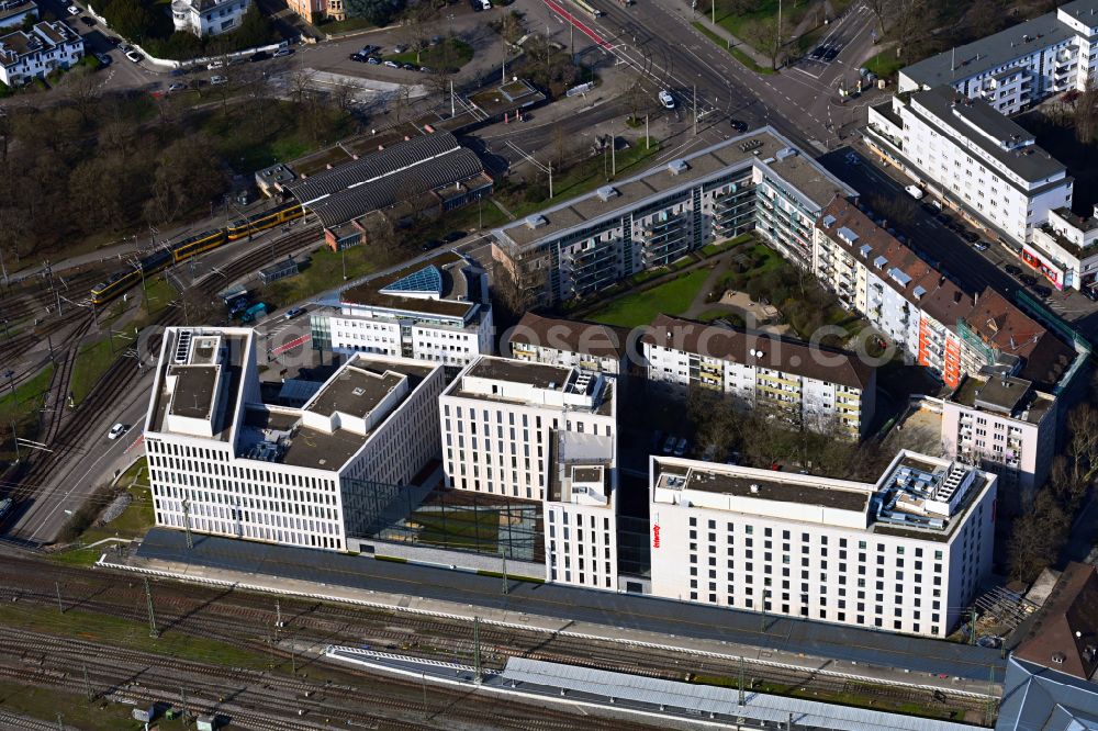 Aerial image Karlsruhe - Office and commercial building ka3 on street Schwarzwaldstrasse und Victor-Gollancz-Strasse in Karlsruhe in the state Baden-Wurttemberg, Germany