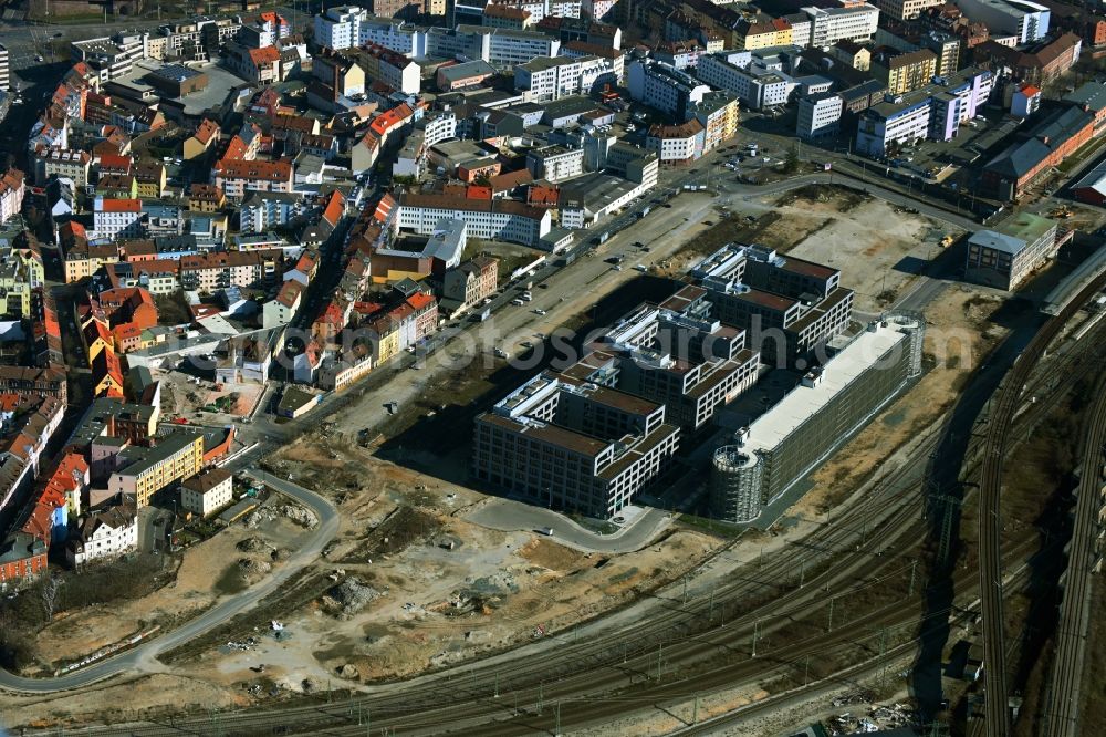 Aerial photograph Nürnberg - New office and commercial building Orange Campus on Kohlenhofstrasse in Nuremberg in the state Bavaria, Germany