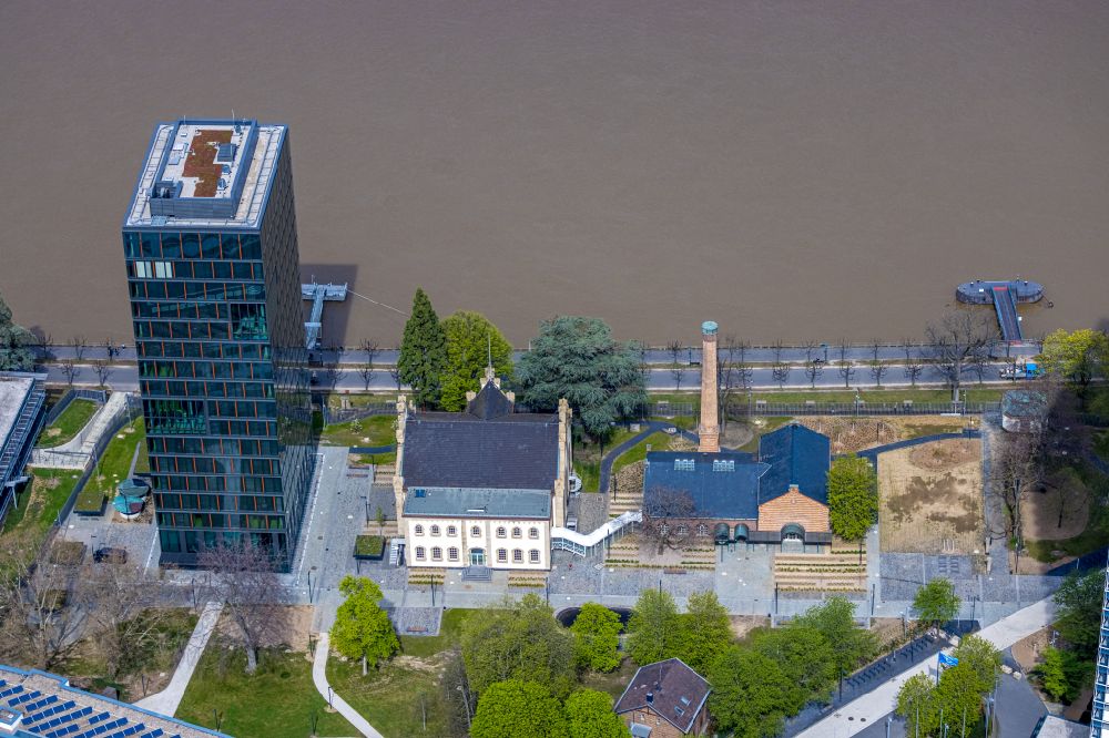 Aerial photograph Bonn - Office and corporate management high-rise building UN-Campus on street Hermann-Ehlers-Strasse in the district Gronau in Bonn in the state North Rhine-Westphalia, Germany