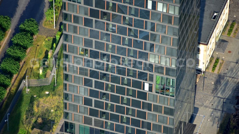 Aerial image Bonn - Office and corporate management high-rise building UN-Campus on street Hermann-Ehlers-Strasse in the district Gronau in Bonn in the state North Rhine-Westphalia, Germany