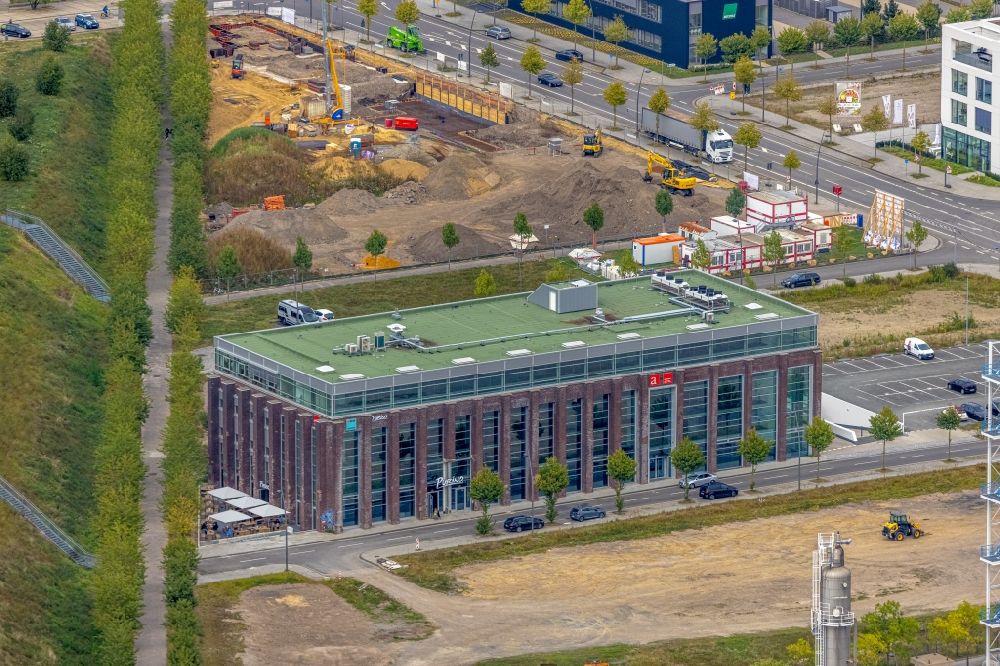 Aerial photograph Dortmund - Office building on Antonio-Segni-Strasse in the district Phoenix-West in Dortmund at Ruhrgebiet in the state North Rhine-Westphalia, Germany