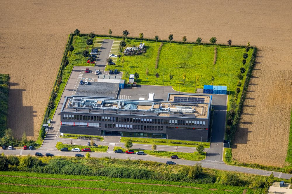 Dortmund from above - Office building of Dr. Ausbuettel & Co. GmbH in the district Oespel in Dortmund in the state North Rhine-Westphalia, Germany